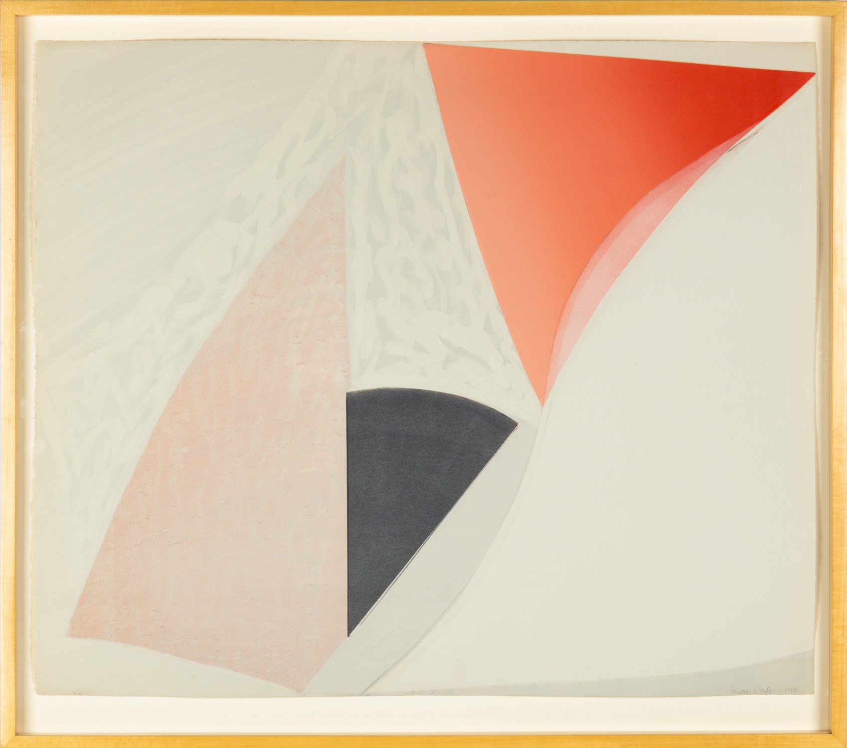 Artwork by Susan Crile, Ranison Contrapasto, Made of Monotype on laid paper