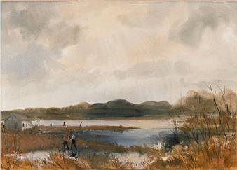 Figures on a marsh - Jerri Ricci