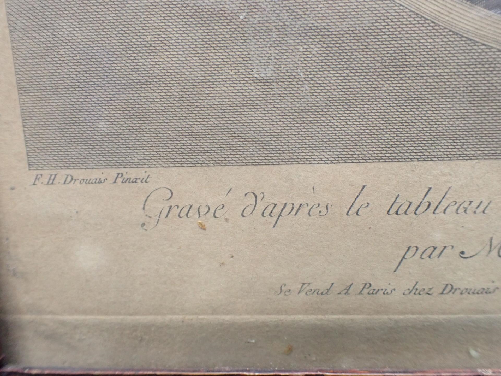 Artwork by Drouais, L'enfant au château de carte, Made of burin engraving