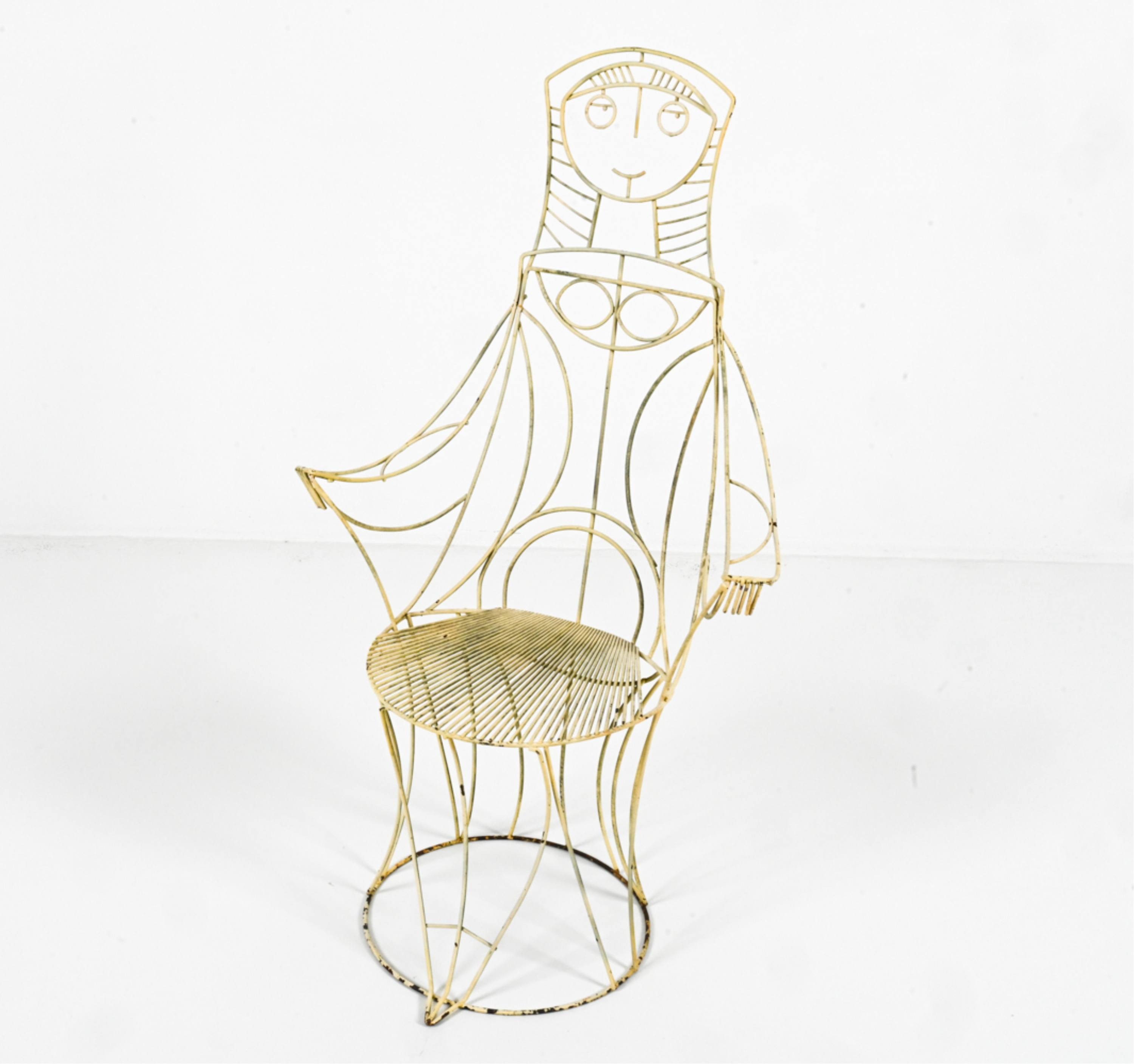John Risley | JOHN RISELY (1912-2002) WIRE LADY-CHAIR | MutualArt