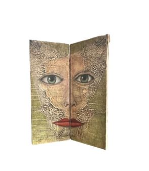 Dyptique of a face - Luc Grum