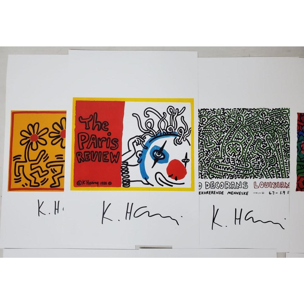 Keith Haring | Lot of 7 Signed Prints of his Work | MutualArt