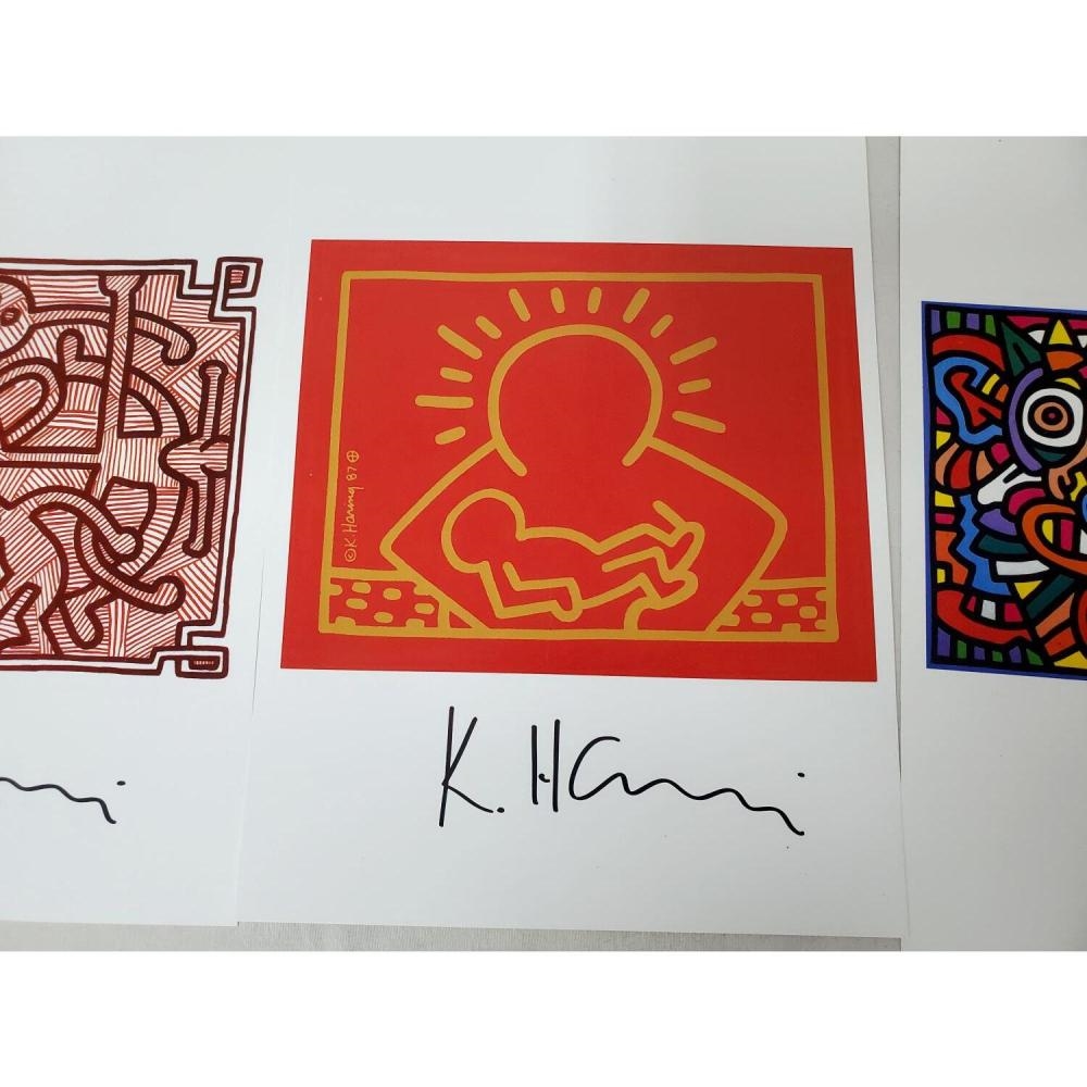 Keith Haring | Lot of 7 Signed Prints of his Work | MutualArt