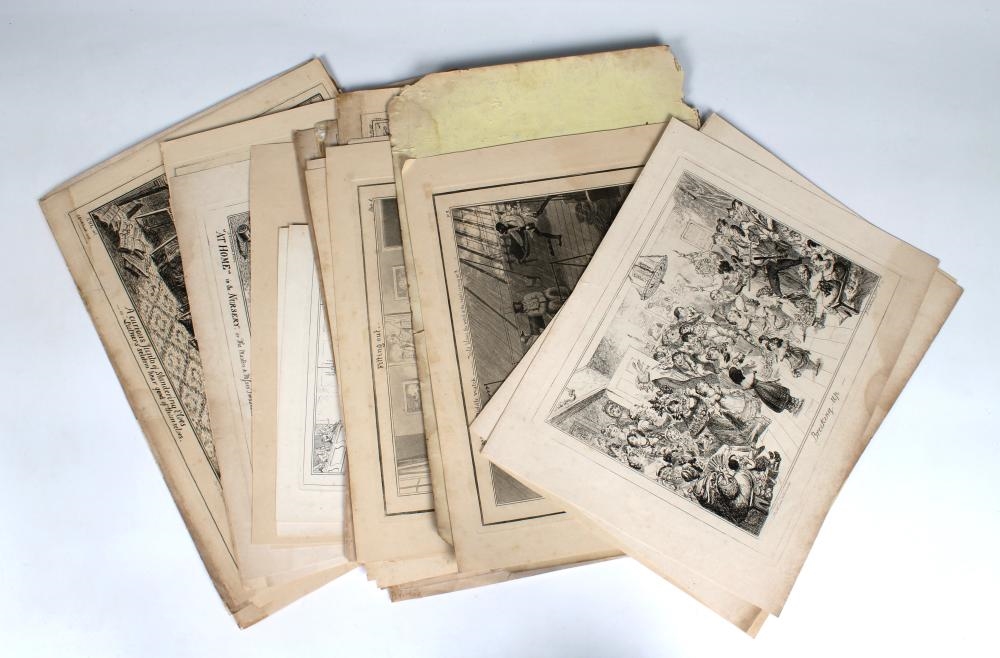 George Cruikshank | a collection of twenty-five loose uncoloured ...