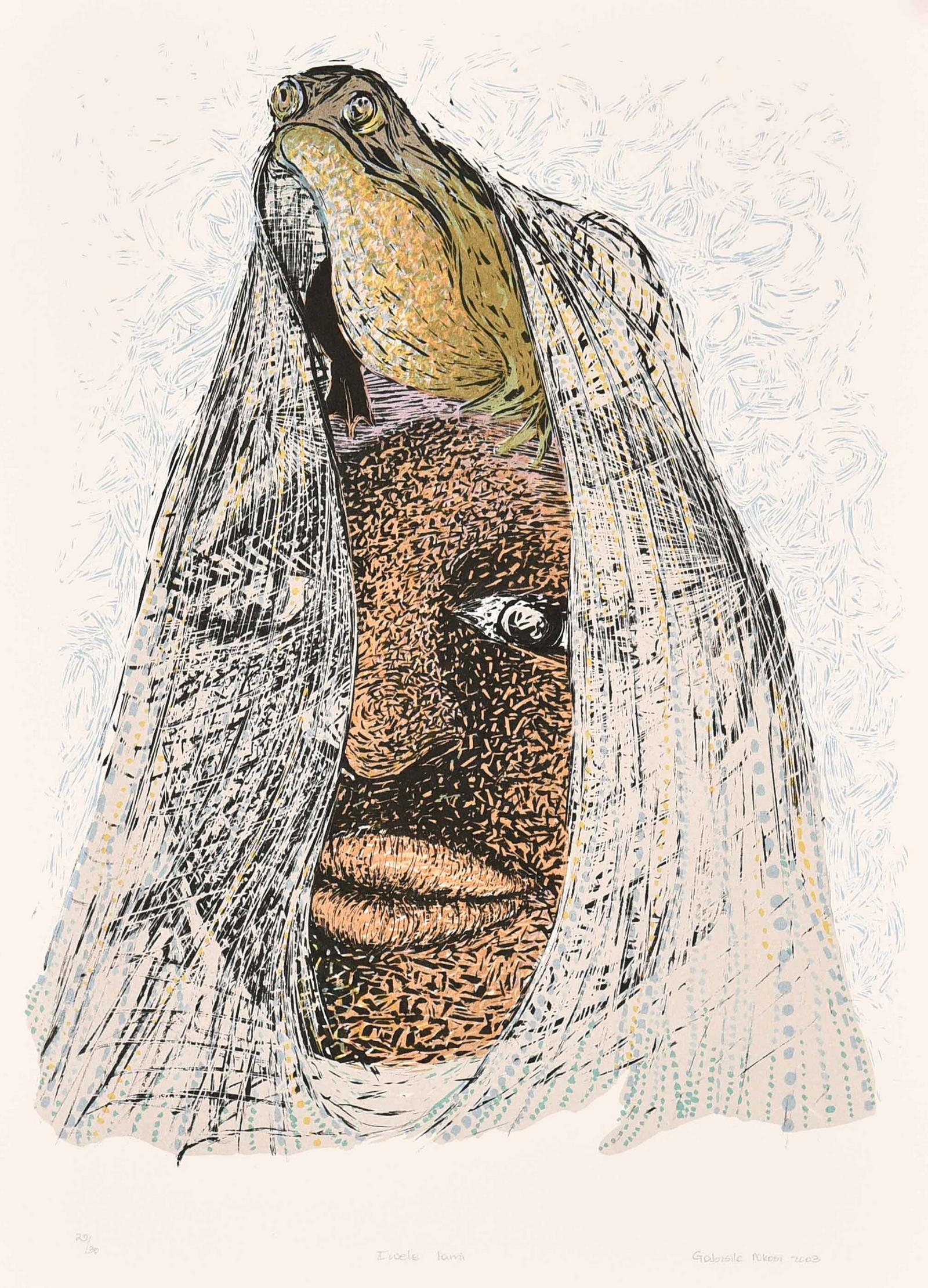 Gabisile Nkosi (South Africa, 1974 - 2008), Iwele Iami by Gabisile Nkosi, dated 2003