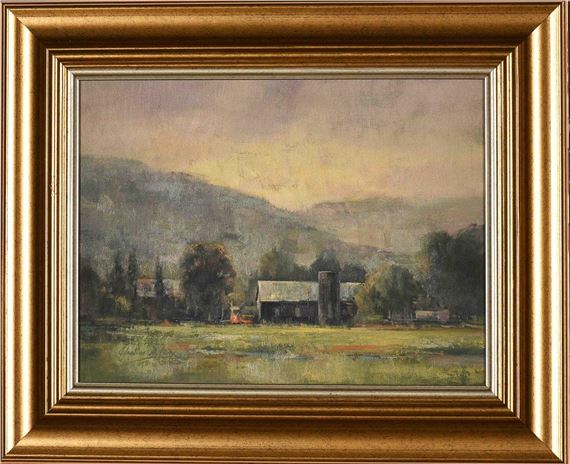 Ignatius Marx (South Africa, 1962 - ), Farmstead and Trees by Ignatius Marx