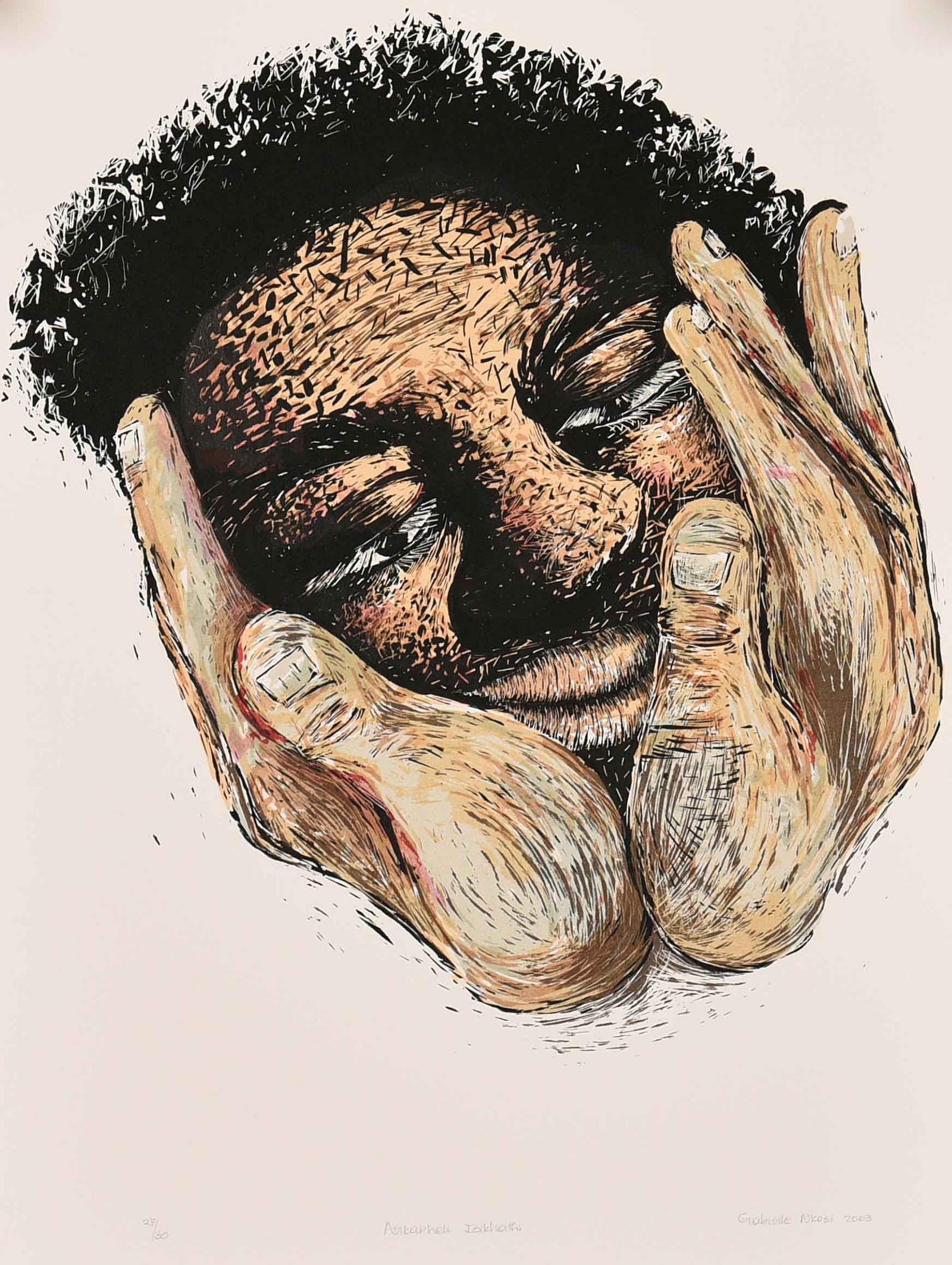 Gabisile Nkosi (South Africa, 1974 - 2008), Asikapheli Isikhathi by Gabisile Nkosi, dated 2003