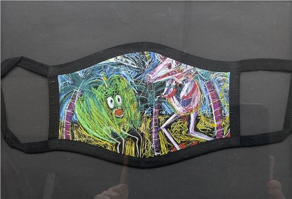 Apple and Pig on Beach by Grayson Perry