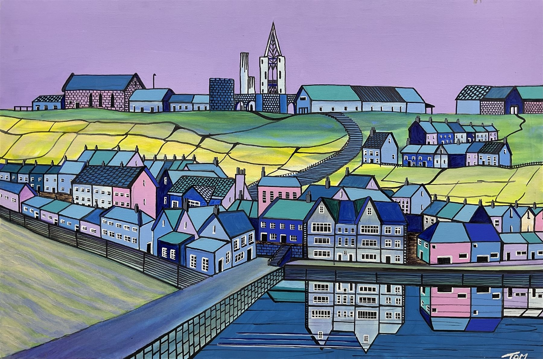 Tom Rayner | Whitby East Cliff | MutualArt