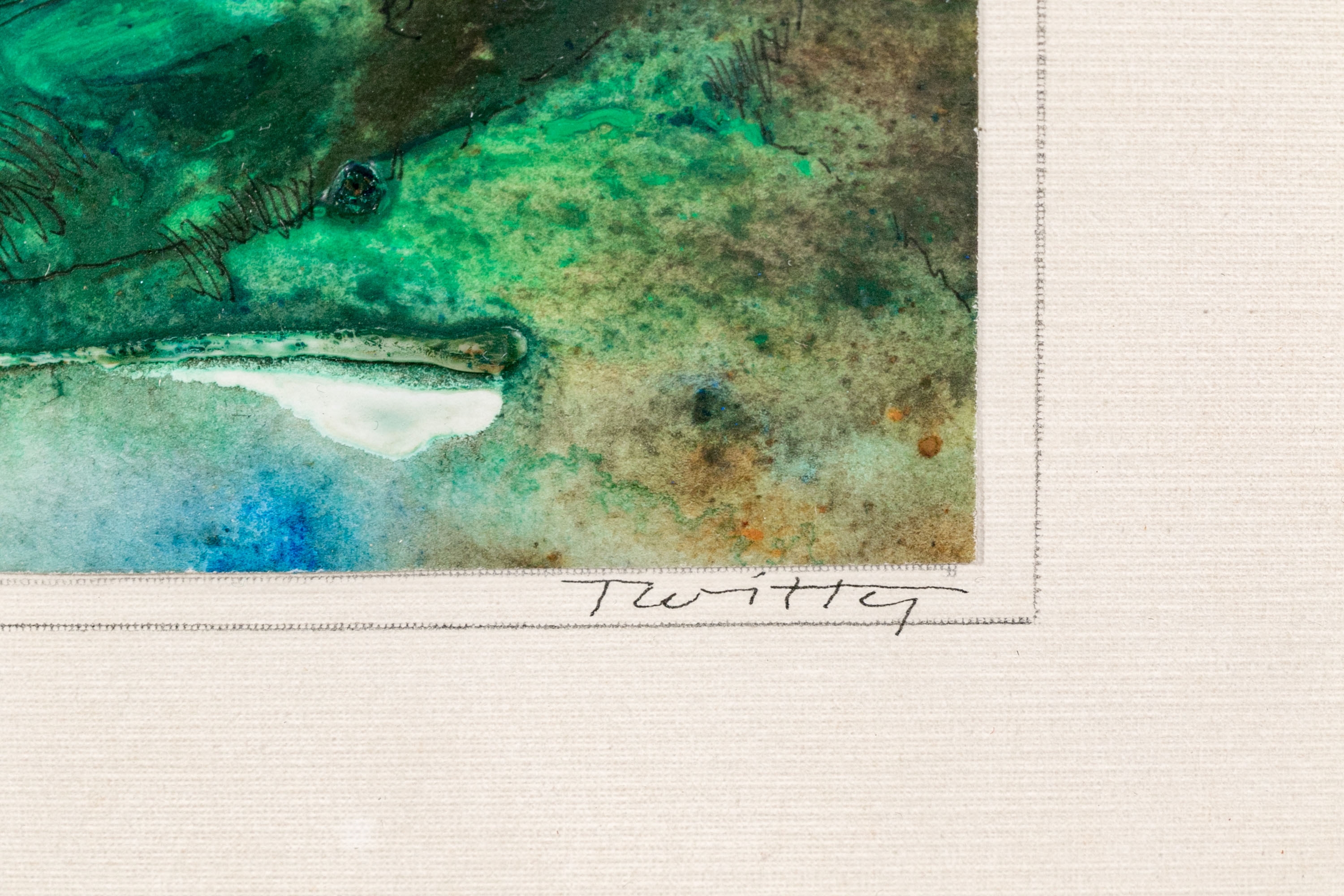 James Twitty | Abstract Forest Landscape (1970) | MutualArt