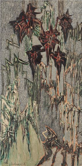 Painting Z-6 by Jerzy Tchórzewski, 1959