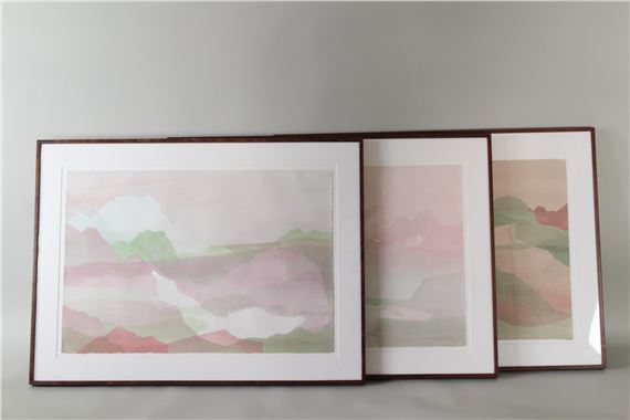 Lot of 3 Constance Heller Watercolor Landscape Paintings - Constance Quint Heller