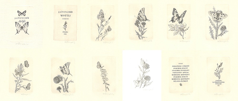 Artwork by Jiri Svengsbir, bibliofilie, album 11 sign