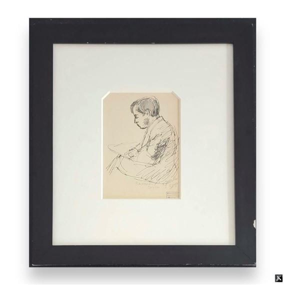 Raphael Soyer | Raphael Soyer (USA 1899-1987) Moses Marker Study ...