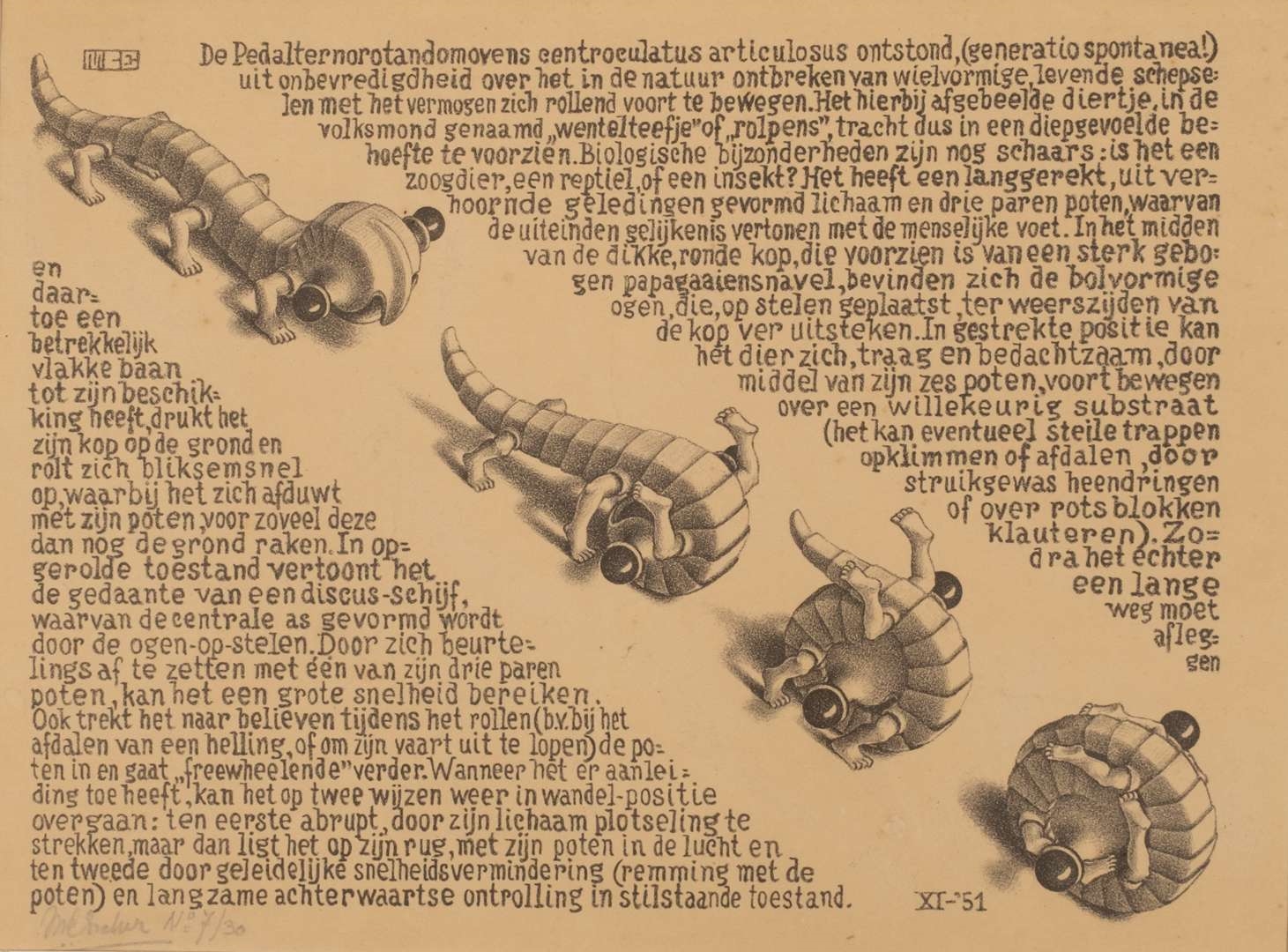 Artwork by Maurits Cornelis Escher, Wentelteefjes, Made of lithograph