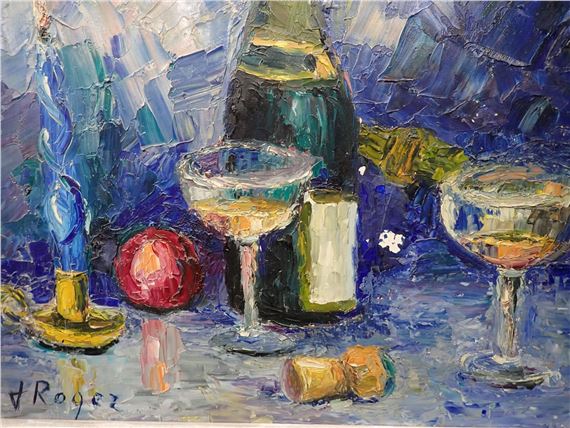 Nature morte au champagne - Jacques Roger