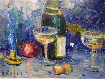 Nature morte au champagne - Jacques Roger