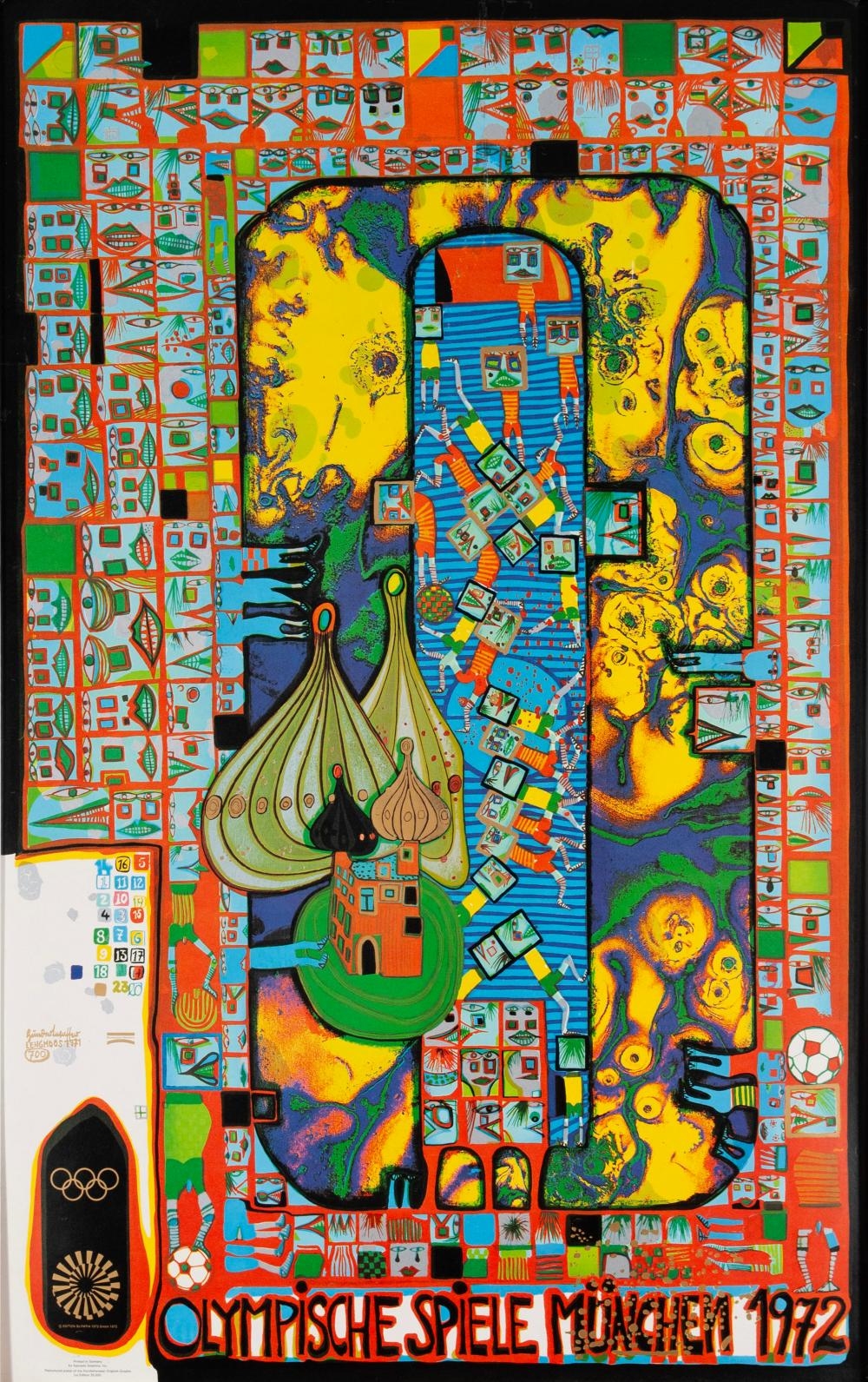 POSTER FOR THE 1972 OLYMPICS BY FRIEDENSREICH HUNDERTWASSER - Friedensreich Hundertwasser