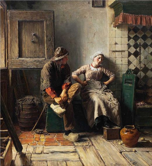 Fisherman in love by Ferdinand Fagerlin, 1895