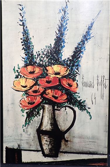 ベルナール・ビュフェ、TROIS JACINTHES DANS UN VASE