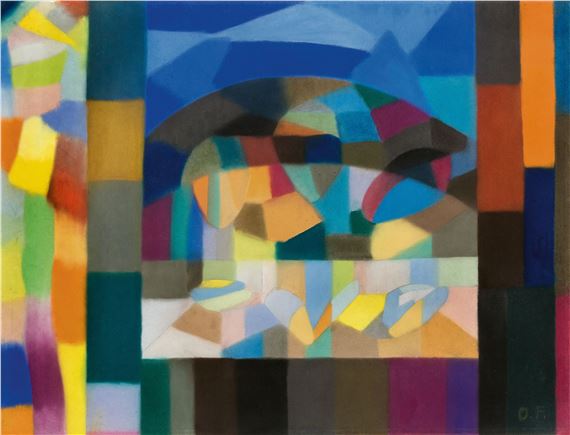 Blick aus dem Fenster by Otto Freundlich, circa 1924/1925