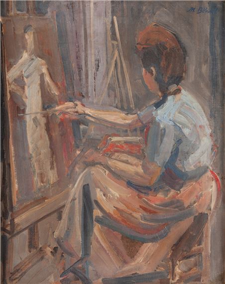 Maurice Blond | Painter in the studio | MutualArt