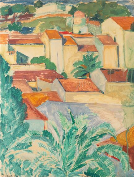 Saint-Tropez by Leopold Gottlieb, 1925