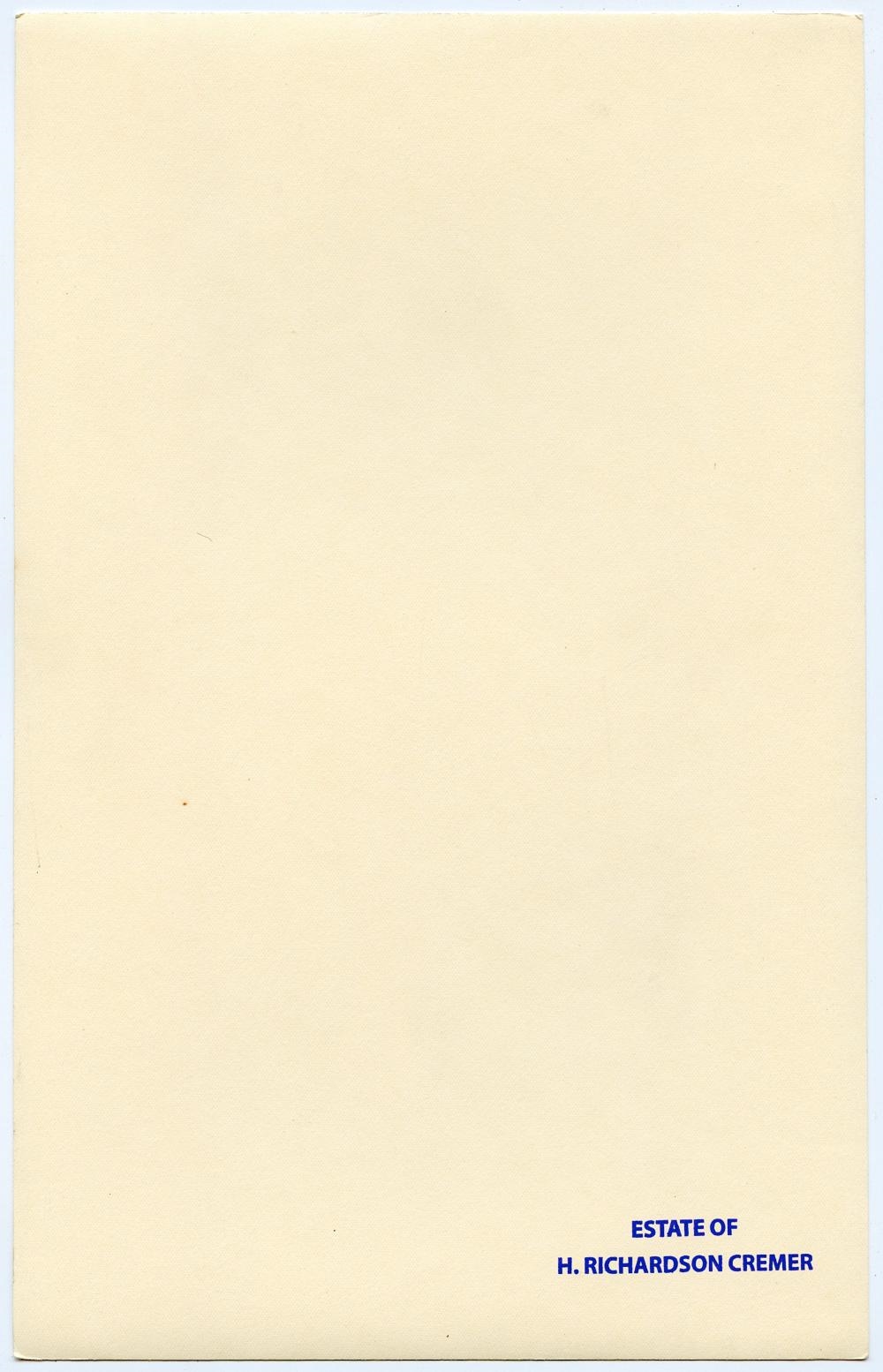 Artwork by H. Richardson Cremer, Original Photo ESTATE OF H. RICHARDSON CREMER, Made of Original Photo