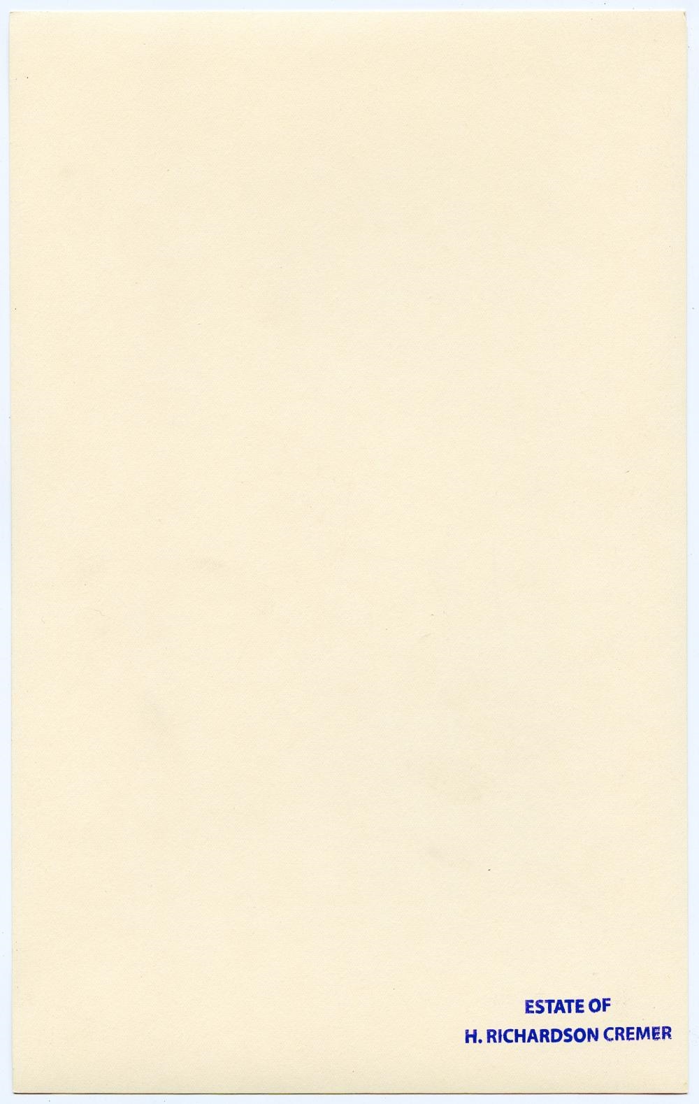 Artwork by H. Richardson Cremer, Original Photo ESTATE OF H. RICHARDSON CREMER, Made of Original Photo