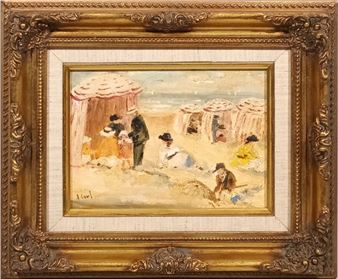 Les tentes sur la plage - Josée Carel