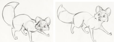 GLEN KEANE | The Fox and the Hound Tod and Copper Rough Animation ...