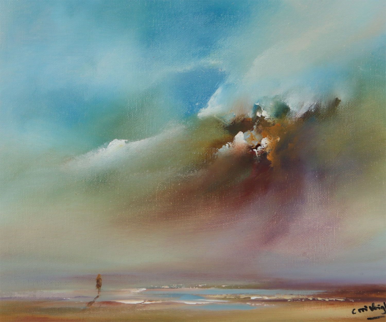 Artwork by Caroline McVeigh, HOPE FOR TOMORROW, Made of OIL ON BOARD