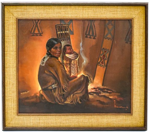 M. Bauer (Washington State) Original Oil on Canvas by M. Bauer, dated March 1977