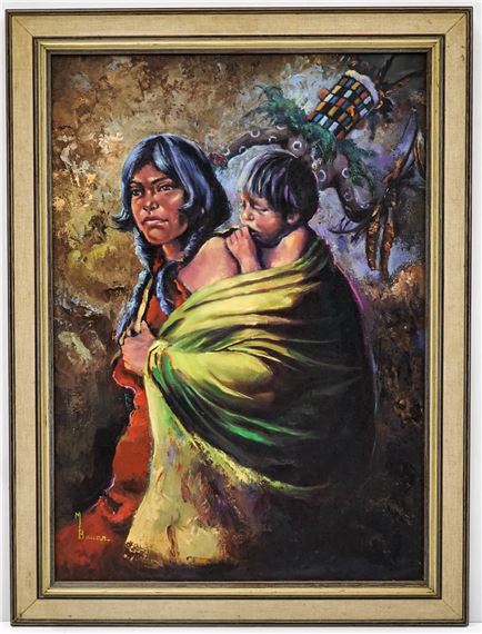 M. Bauer (Washington State) Original Oil on Canvas by M. Bauer, dated May 1973