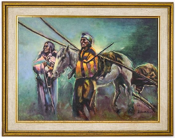 M. Bauer (Washington State) Original Oil/Board by M. Bauer, dated April 1973