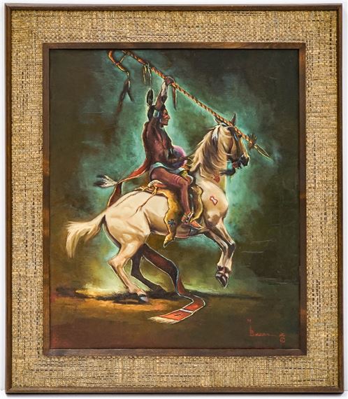 M. Bauer (Washington State) Original Oil/Canvas by M. Bauer, dated May 1975