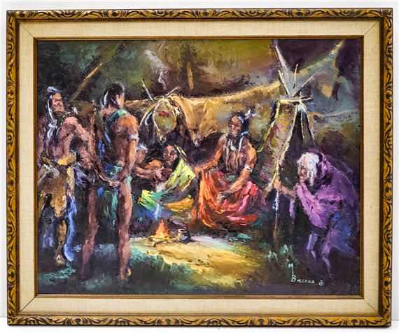 M. Bauer (Washington State) Original Oil on Canvas by M. Bauer