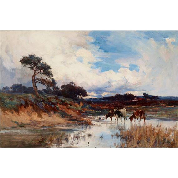 CATTLE WATERING by Joe Milne