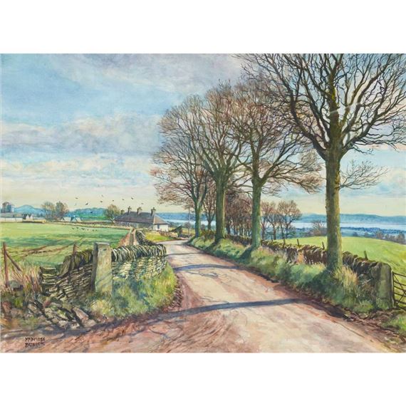 VIEW ON THE STAR INN ROAD ABOVE FOWLES by James McIntosh Patrick‏