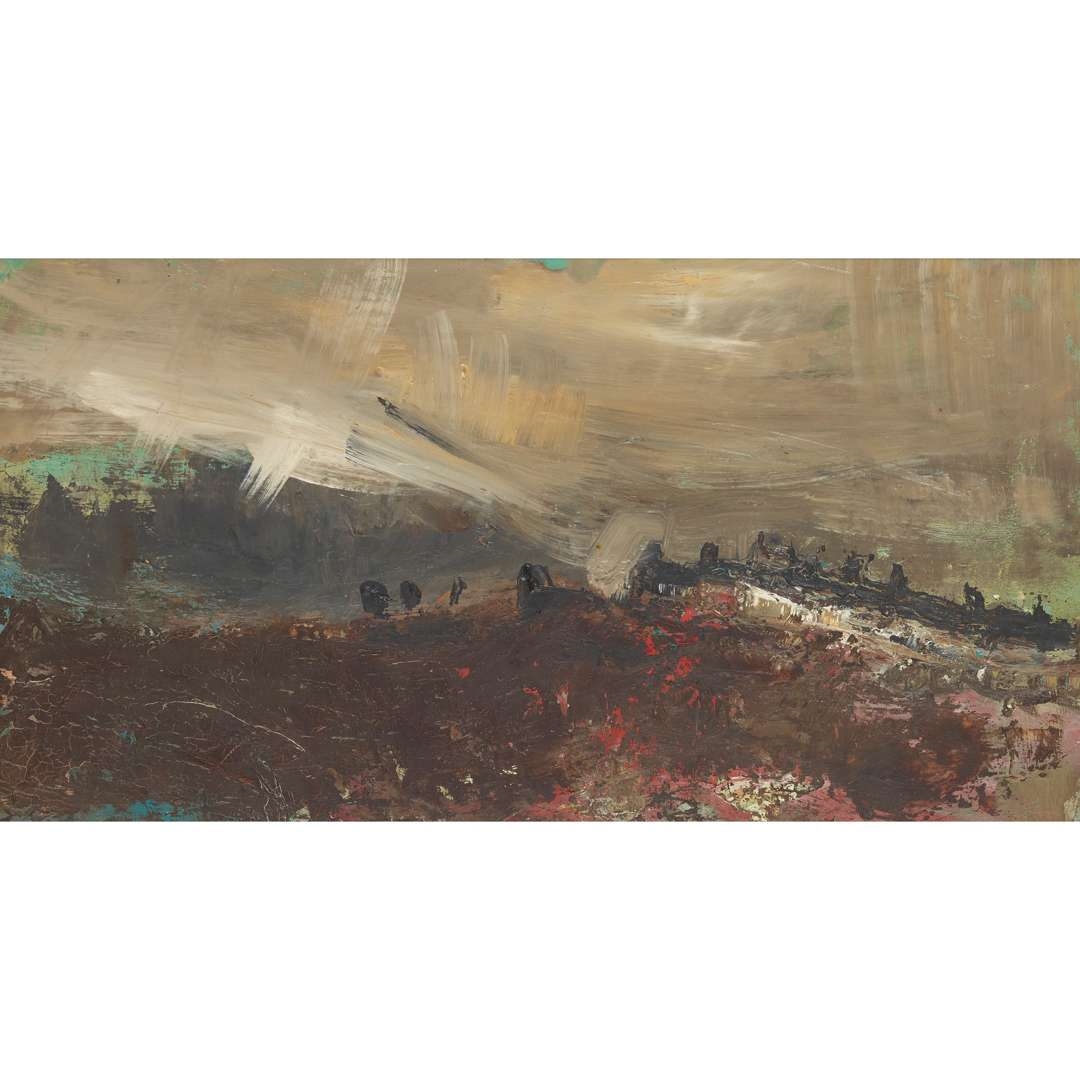 Artwork by Joan Kathleen Hardy Eardley, CATTERLINE, Made of Oil on board