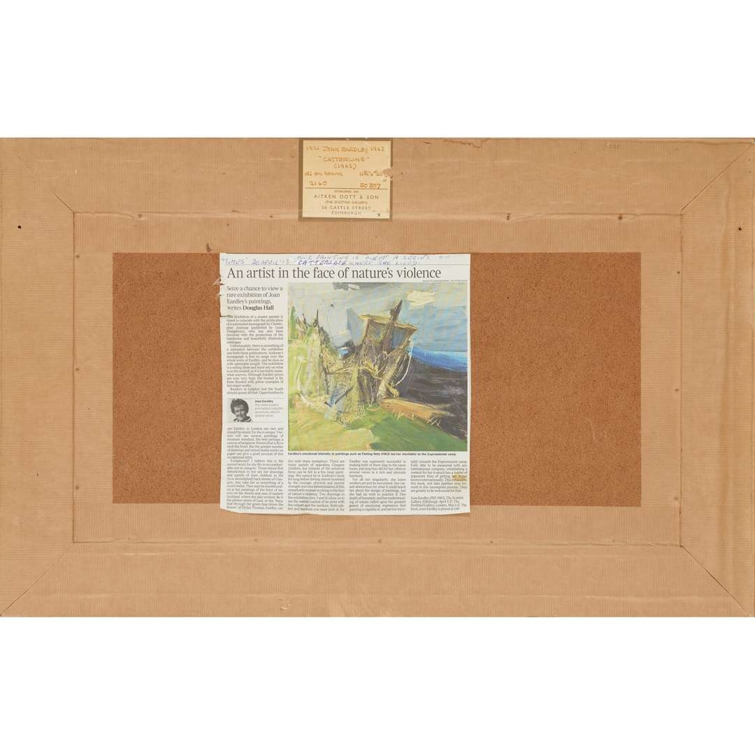 Artwork by Joan Kathleen Hardy Eardley, CATTERLINE, Made of Oil on board