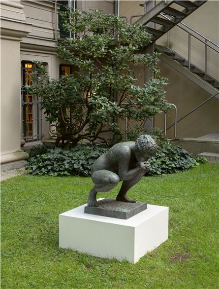 Crouching woman by Edgar Augustin, 1978