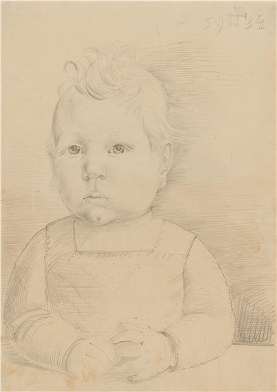 pale brown drawing paper by Otto Dix, 1934