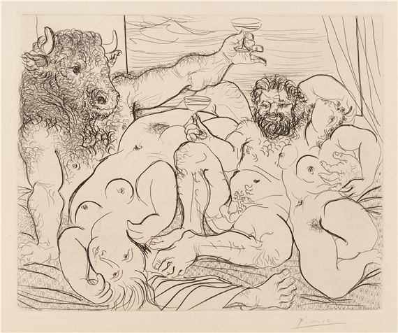 Scène Bacchique au Minotaure by Ambroise Vollard, 1933