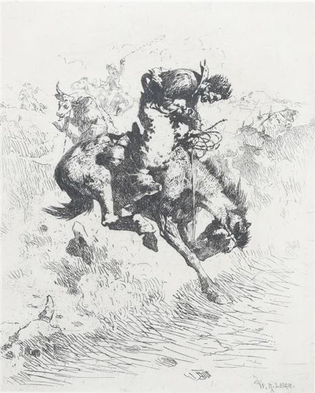 William Robinson Leigh | TWO W.R. LEIGH FOUL ROPE ETCHINGS | MutualArt