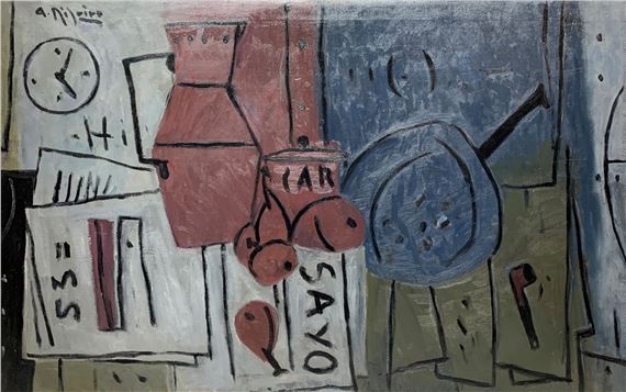 Alceu Ribeiro | Bodegón con reloj | MutualArt