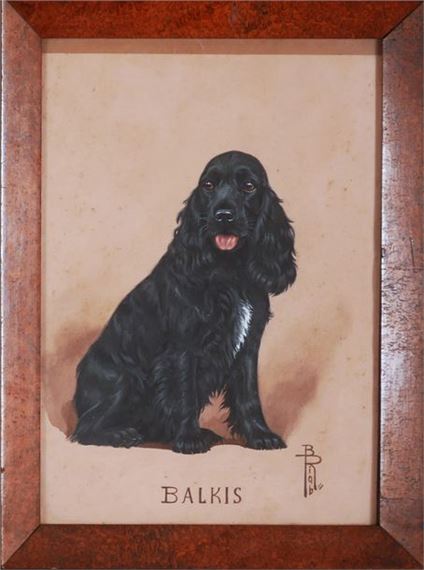 Boris Riab | Balkis the black cocker spaniel | MutualArt