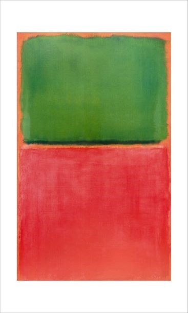 . Green Red on Orange - Mark Rothko