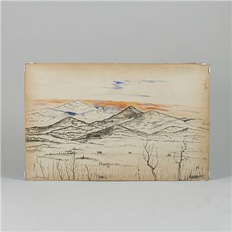 fjällmotiv. Signerad - Elis Aidanpää