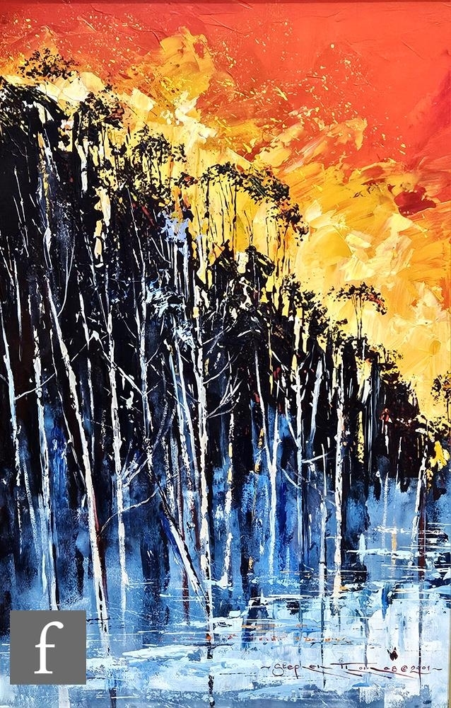 Artwork by Stephen Thomas, River View, Made of oil on board